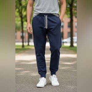 Men's Navy Jogger Pants